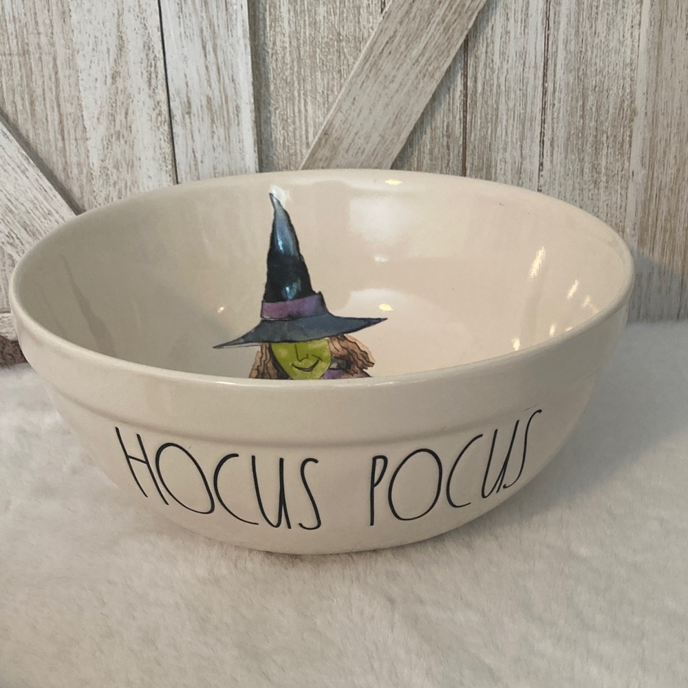 Rae Dunn LARGE Hocus Pocus Witch Bowl